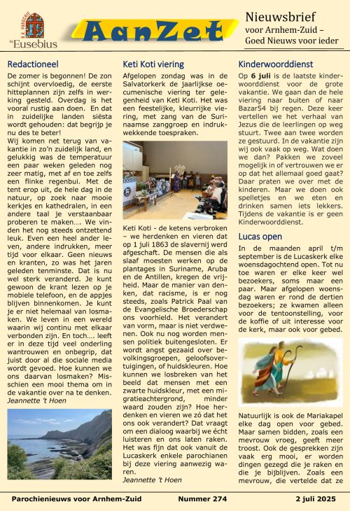 Pagina's van AanZet 274 v1.0