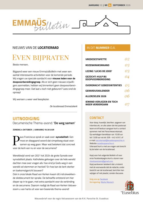 Pagina's van EmmausBulletin 12-4-2026