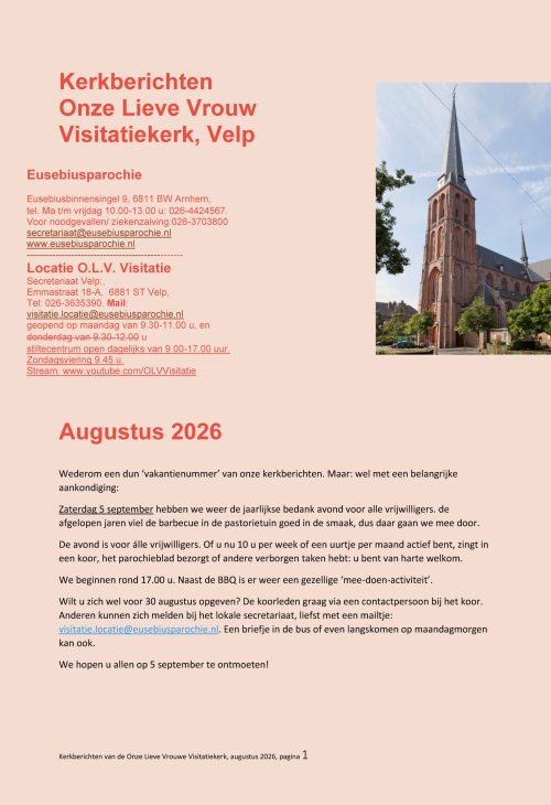 Pagina's van kerkberichten aug 26