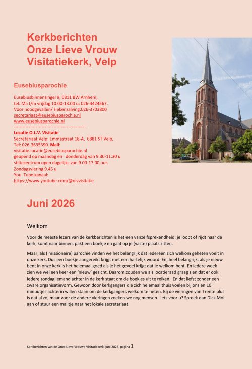 Pagina's van kerkberichten juni 26